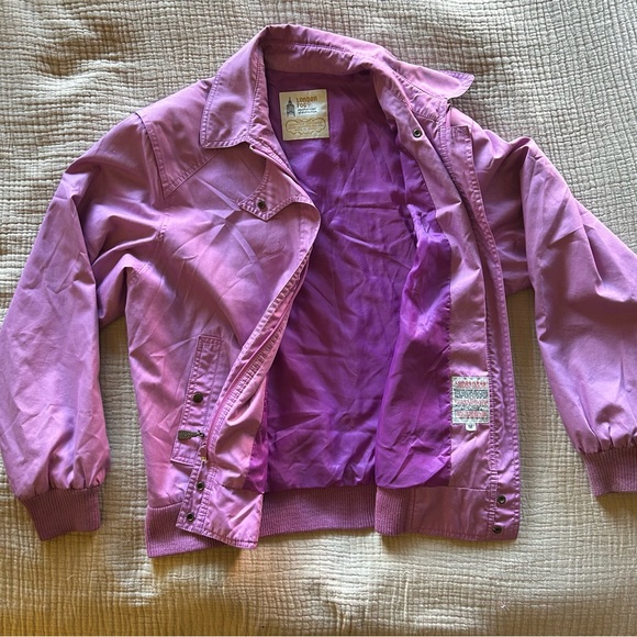 Vintage 1980’s London Fog  Lavender bomber Jacket - Picture 2 of 4